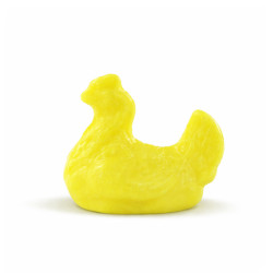 Savon forme poule jaune